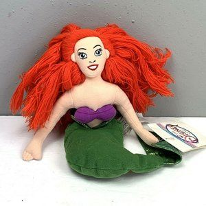 Disney Store Parks Ariel The Little Mermaid Bean Bag Plush Stuffed Toy 1990s